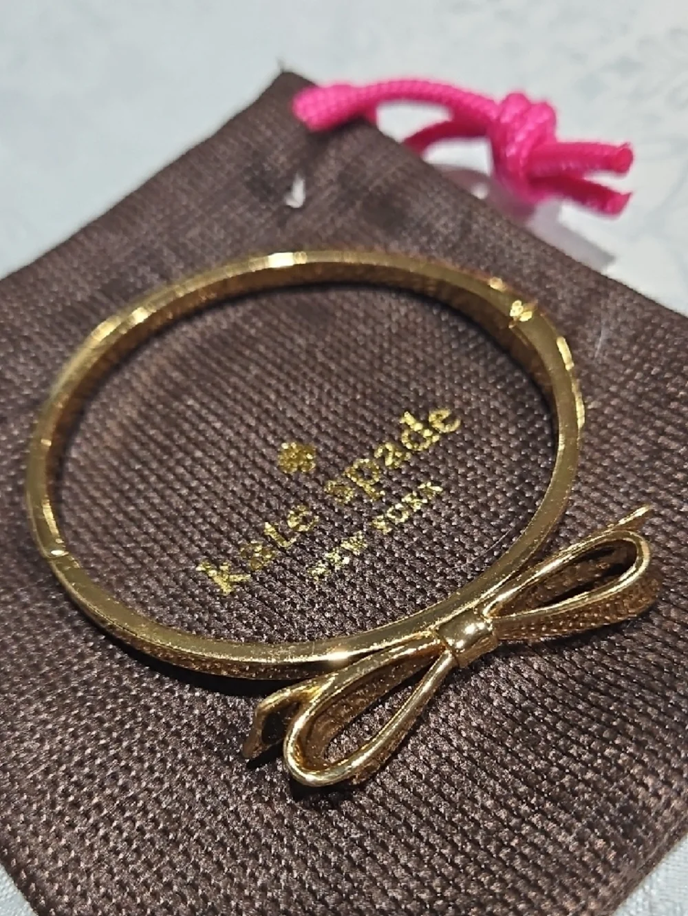 kate spade Gold Bow Bangle Bracelet - Picture 4 of 5